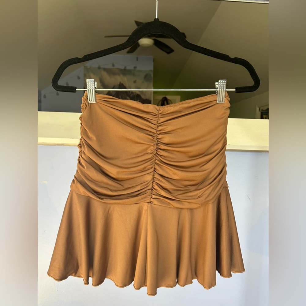 NWT Princess Polly Wilcox Mini Skirt Brown - Picture 6 of 13
